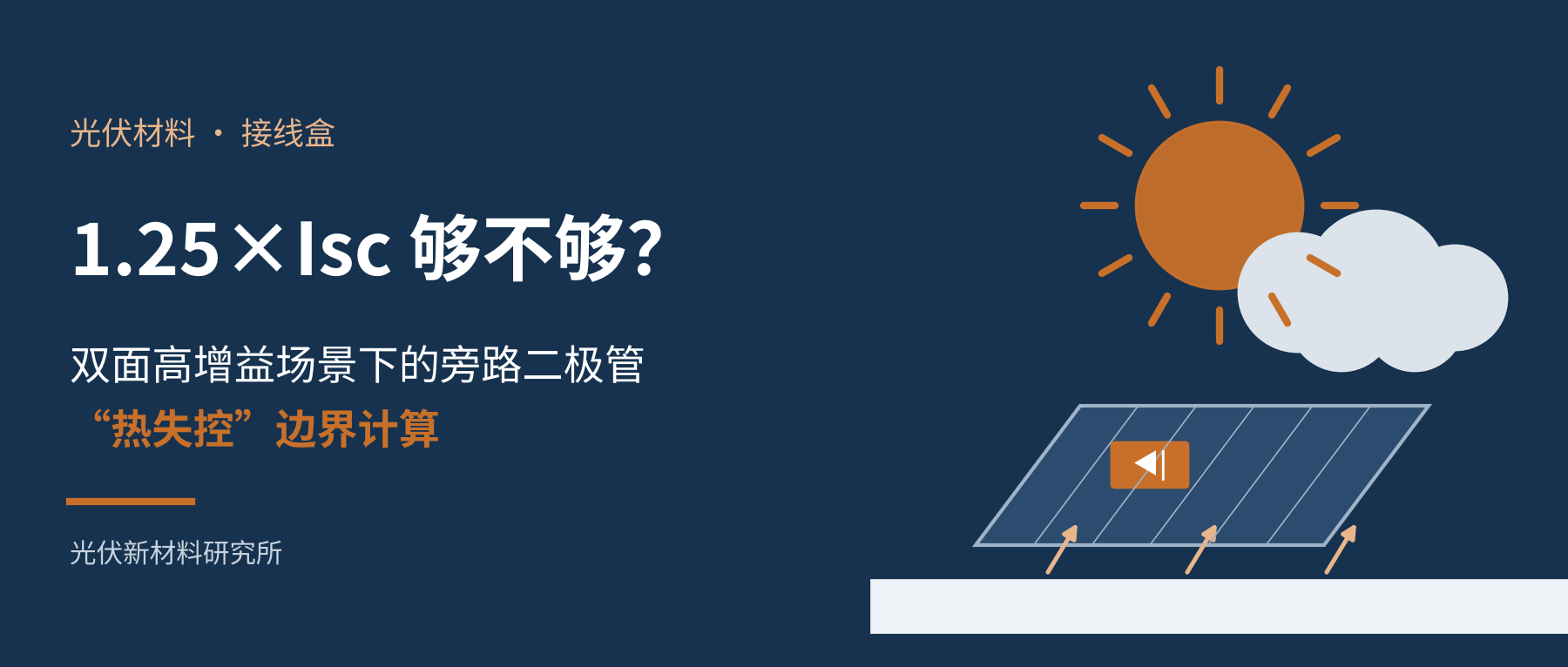 1.25倍Isc够不够?双面高增益场景下旁路二极管的“热失控”边界计算